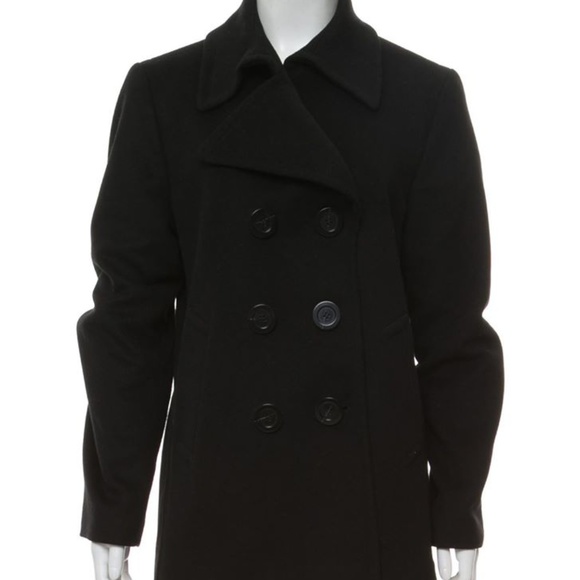 burberry short wool coat